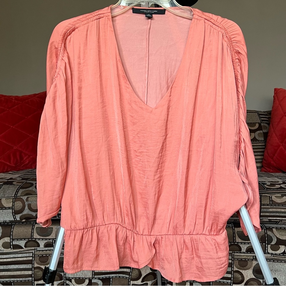 Marc New York Coral Blouse